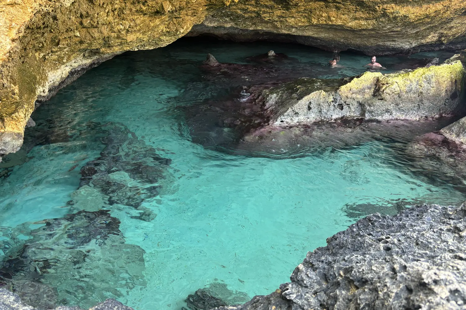 Cave pool in Aruba