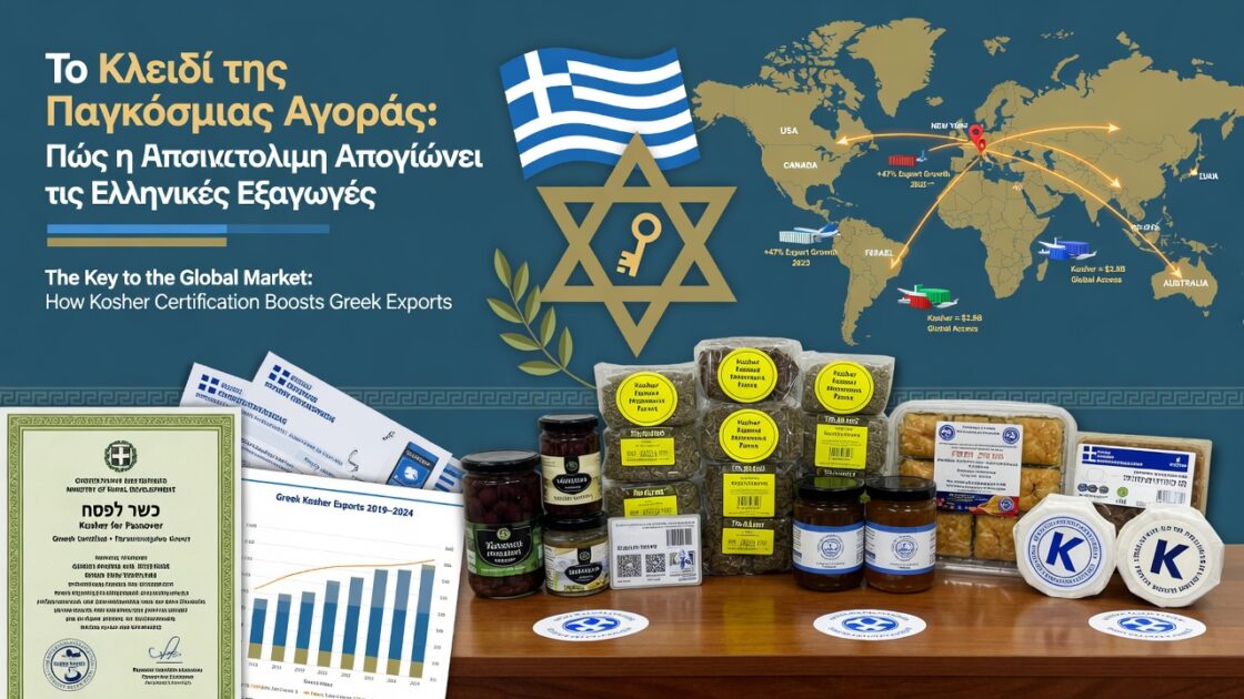 Το Κλειδί της Παγκόσμιας Αγοράς: Πώς η Πιστοποίηση Kosher Απογειώνει τις Ελληνικές Εξαγωγές 3 Το Κλειδί της Παγκόσμιας Αγοράς: Πώς η Πιστοποίηση Kosher Απογειώνει τις Ελληνικές Εξαγωγές
